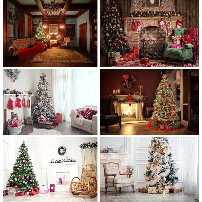

SHENGYONGBAO Art Fabric Christmas Day Photography Backdrops Prop Christmas Festival Theme Photo Studio Background 20915SD-04