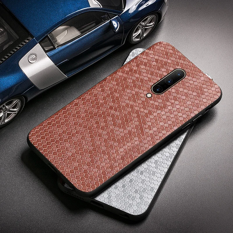 For Oneplus 7T Case Cloth Skin TPU+PC+PU Phone Cover 6T 7 Pro Coque Bumper One plus 5G Back Cases Bag |