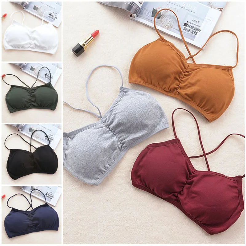 Нижнее белье для йоги топы трубы бюстгальтер груди укороченные женское нижнее