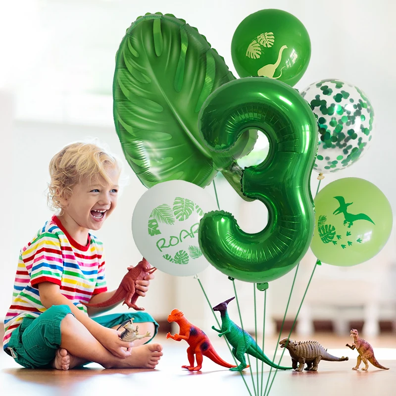 

Printing Latex Balloon Digital Aluminum Film Balloon Happy Birthday Party Decoration Dinosaur Theme Package Pterosaur
