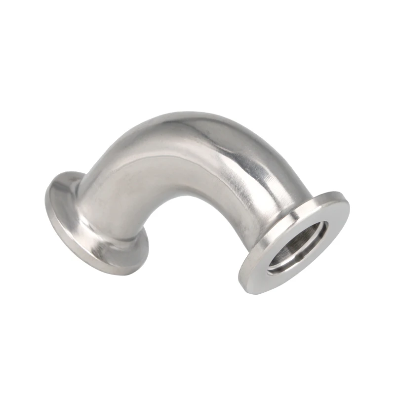 

1-3/4" 1.75" 45mm Stainless Steel SS304 OD Sanitary 90 Degree Elbow Weld Ferrule OD 64mm fit 2" Tri Clamp
