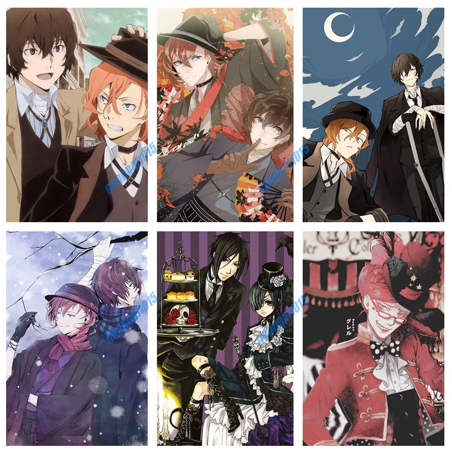 Алмазная живопись сделай сам 5D аниме бродячие собаки алмазная вышивка полная