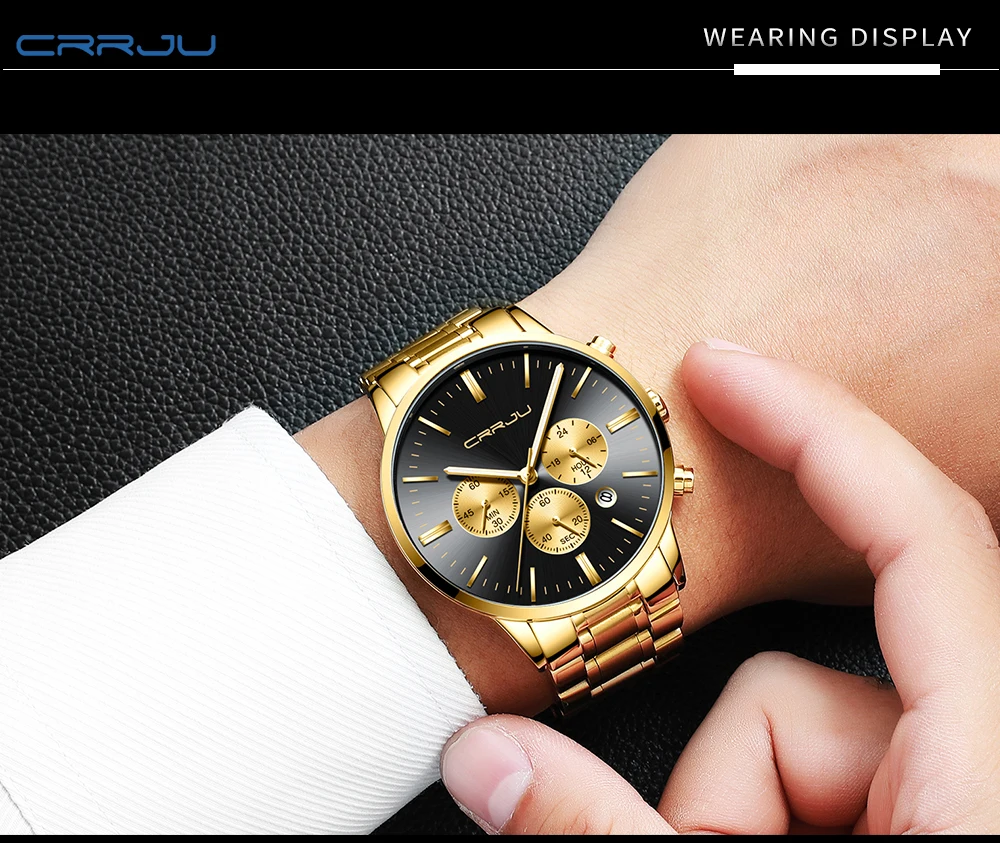 

XSVO Men's Fashion Simple Non-Three Eyes Steel Band Quartz Watch With Bracelet Casual Luxury Business Male Wristwatches