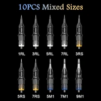 cartridge tattoo needles 1020pcs mixed sizes disposable sterilized tattoo needles permanent makeup for cartridge machines grips