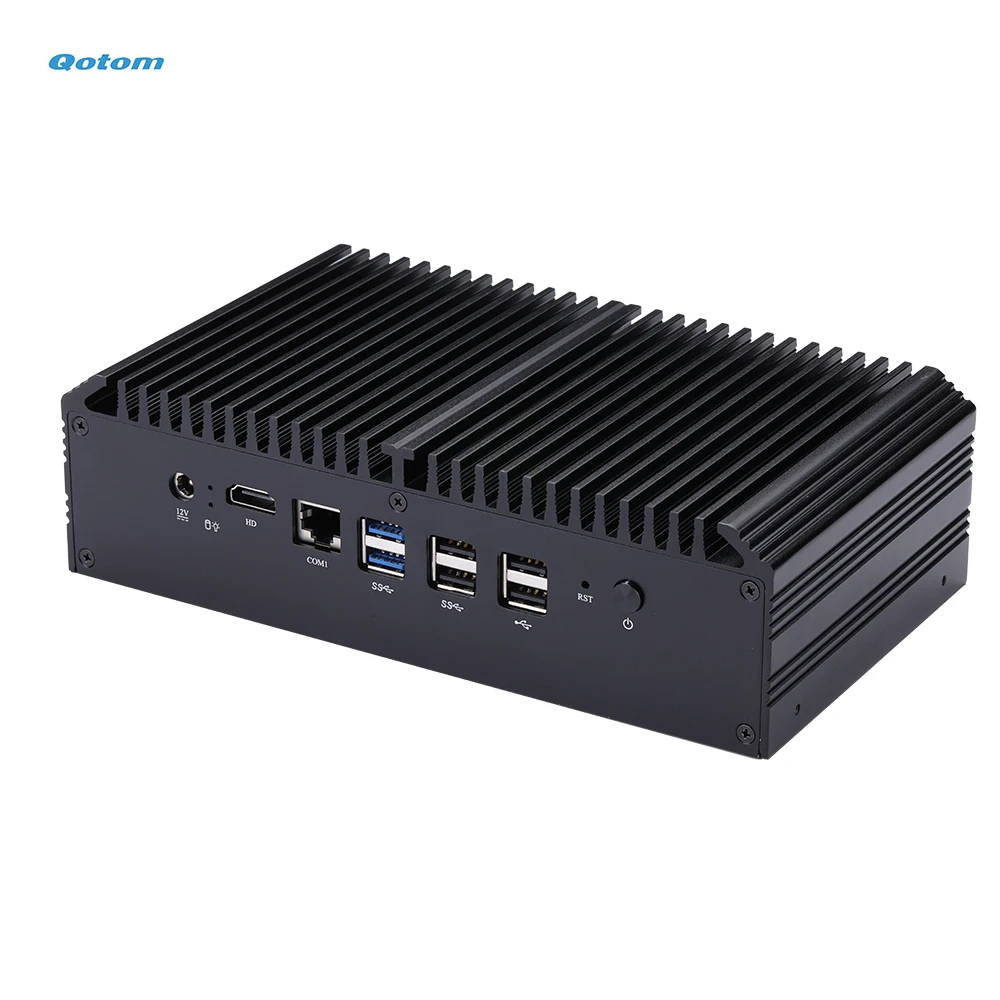 Qotom Mini PC Core i3 Processor Onboard 8x Intel Gigabit LAN Ports Home Office Advanced Router Firewall | Компьютеры и офис