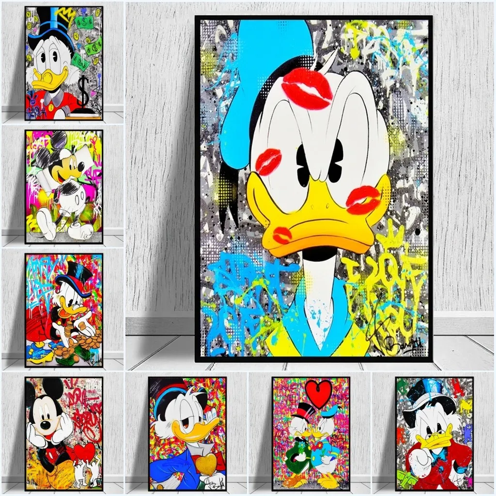 

Disney 5D Diamond Painting Mickey Mouse and Donald Duck Diamond Embroidery Full Square Cross Stitch Kits Mosaic Home Decor