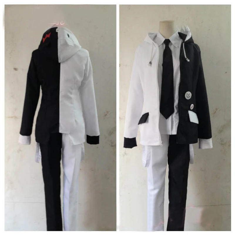 Черно белый косплей аниме Dangan Ronpa 2 Косплей Монокума Костюм|Костюмы аниме| |