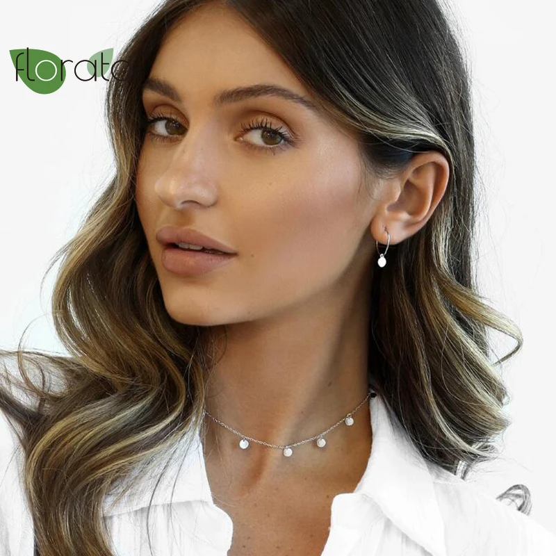 

925 Silver Ear Buckle Exaggerate Big Smooth Circle Hoop Earrings Brincos Simple Party Round Loop Earrings for Women Jewelry