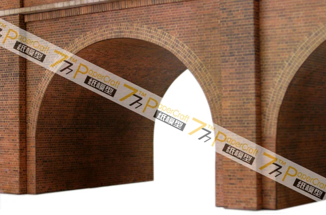 17 Viaduct Arch 3D бумажная модель OO HO N масштаб 1:56 1:64 1:76 1:87 1:150 поезд строительство сцены
