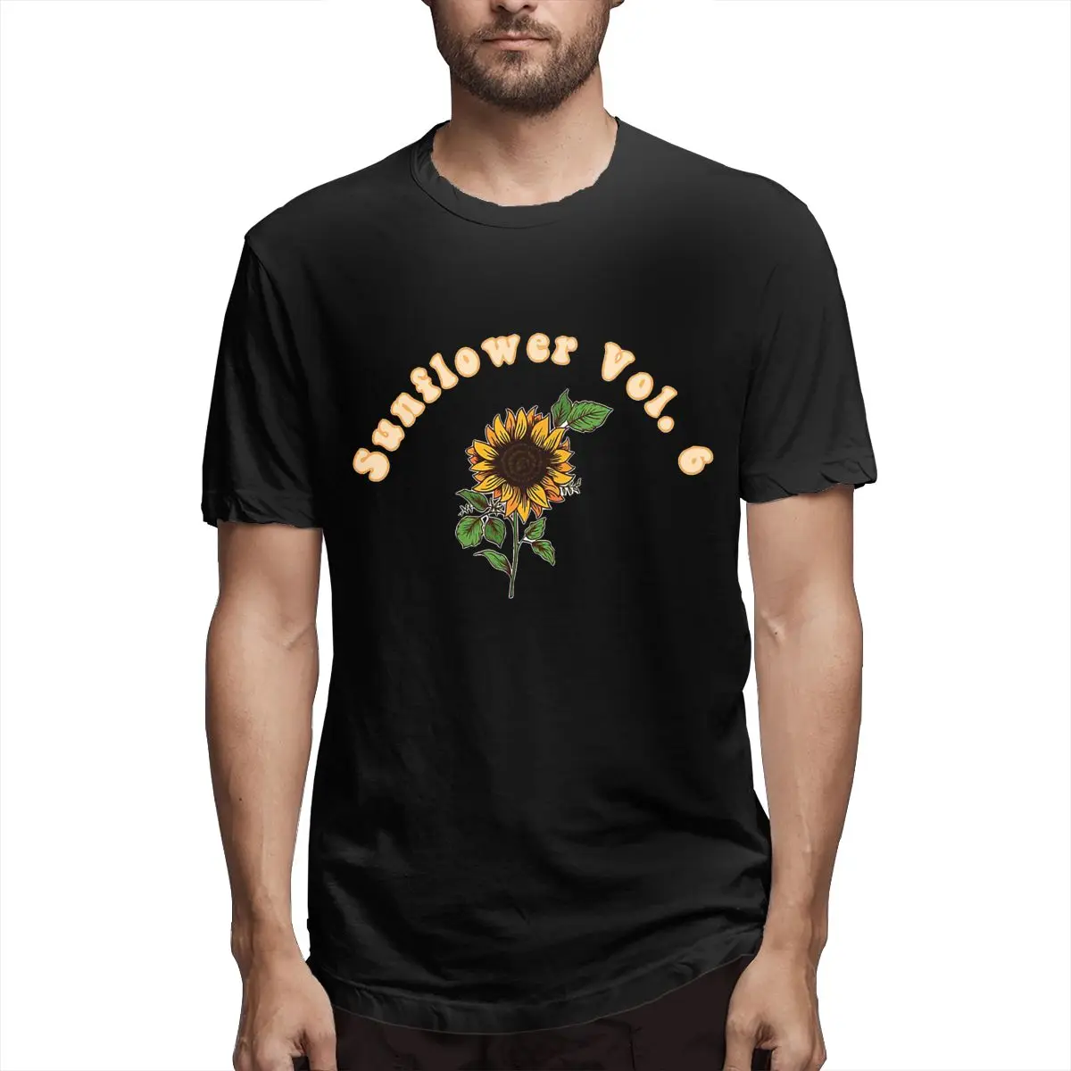 

Harry Styles Sunflower Vol Men's Crazy Tee Shirt Short Sleeve Round Neck T-Shirt 100% Cotton New Arrival Clothes