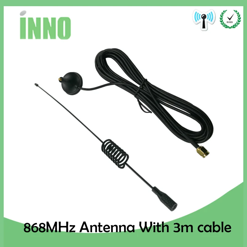 2 шт./лот 868 МГц 915 900 до 1800 Gsm антенна 3G 5dbi Sma Male с кабелем 300 см RG174 присоска |