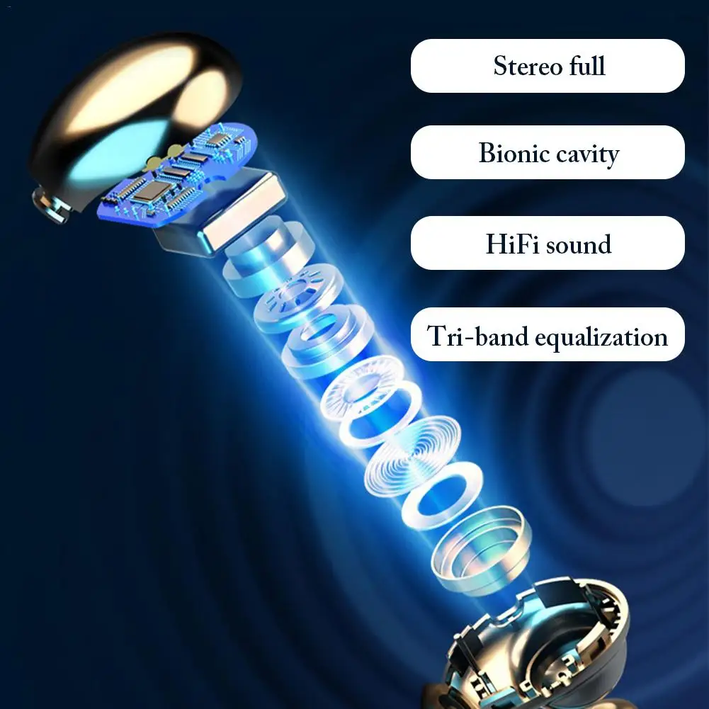 Беспроводная Bluetooth гарнитура подвесная бинауральные наушники с костной