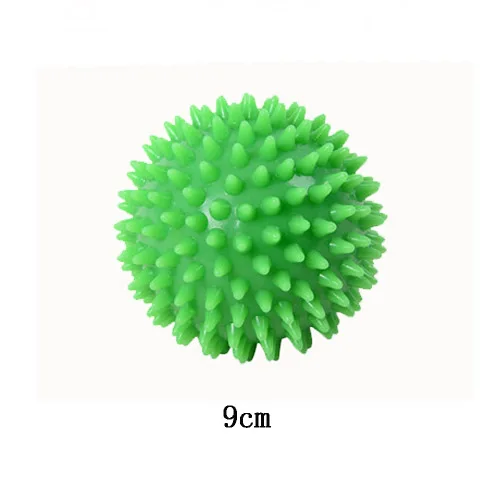 9cm Green Массажный Ежик колючий мяч антистрессовые игрушки шарики для детей Детские триггер точка Спорт Фитнес сенсорные игрушки для детей с синдромом аутизма 7,5-9 см - Цвет: 9cm Green