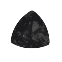 100pcs medium 0 71mm 346 rounded triangle guitar picks plectrums blank celluloid pearl black