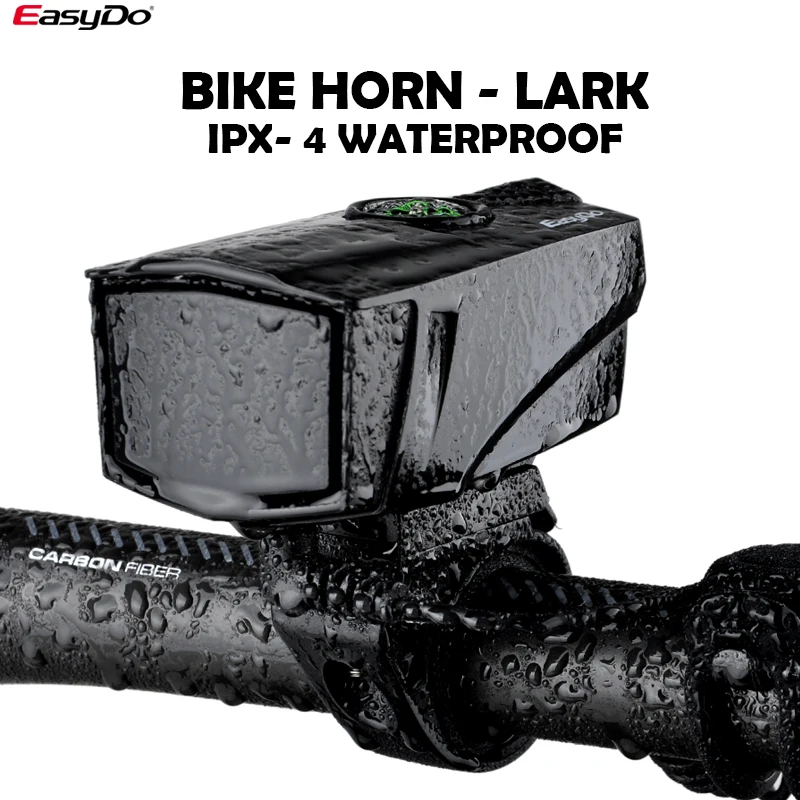 Easydo 140 дБ электрический звонок 2 режима велосипед Электронный Рог Водонепроницаемый Открытый Велоспорт аксессуары велосипедный Звонок на руле велосипеда 22-26 мм