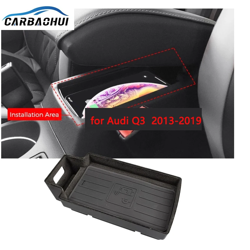 

15W Wireless Charger Fast Wireless Charging Wireless Charger For Audi Q3 F3 2018 2019 Fast Charger Pane lPhoneHolder