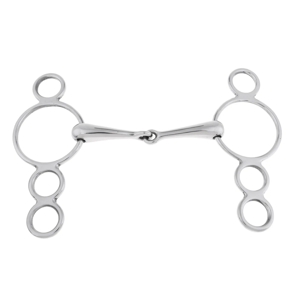 Stainless Steel Gag Bit Horse Tack English Riding Equestrian Accessories | Спорт и развлечения