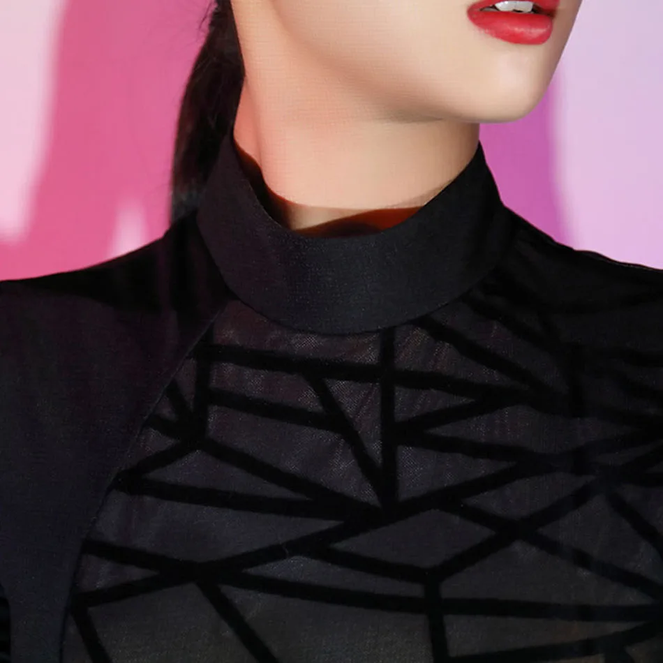 Женское платье для латинских танцев L9692 дизайнерское танцевальное с длинным