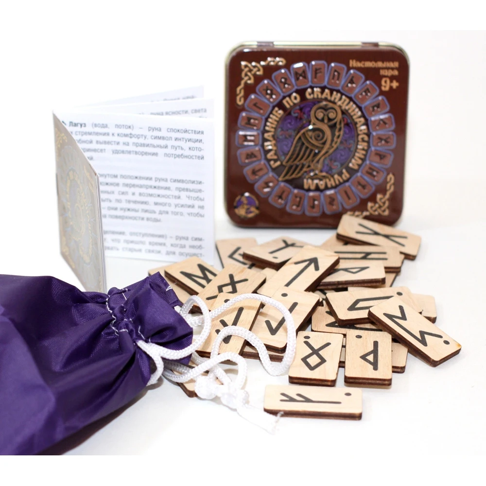 Игра настольная &quotГадание по скандинавским рунам&quot (жестяная коробочка) | Спорт