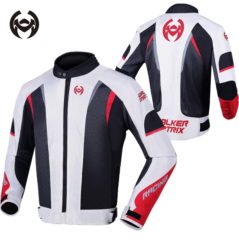 

Summer Waterproof Motorcycle Jacket Breathable Body Armor Detachable Waterproof Liner Motocross Jacket Men Biker Clothes Women