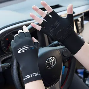 Перчатки мужские, женские, мужские, летние, спортивные, шелковые, Нескользящие, с открытыми пальцами, для вождения, рыбалки, для сенсорного экрана, J20