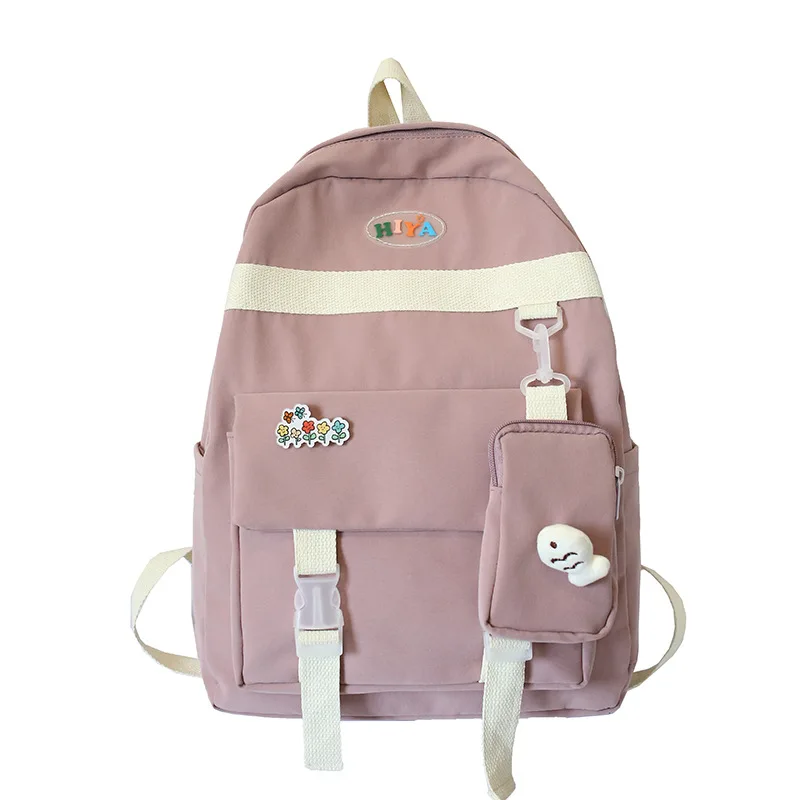 

Harajuku style Female backpack literary canvas student school bag Japanese and Korean casual large-capacity backpack cute bag