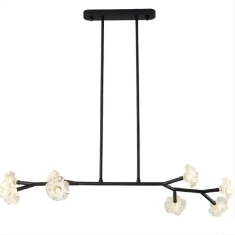 Длинный подвесной светильник для столовой светодиодный в стиле пост модерн