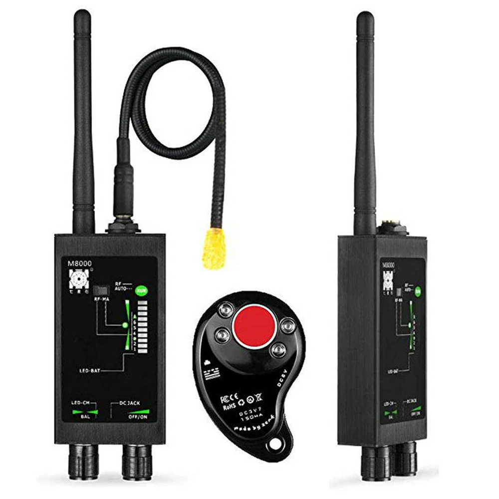 

Антишпионский радиочастотный сканер M8000 для обнаружения невидимых GSM GPS-камер, профессиональное устройство обнаружения радиоволн