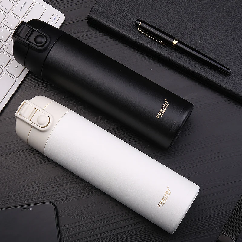 Модная Портативная изоляционная чашка розовая дорожная кофейная кружка