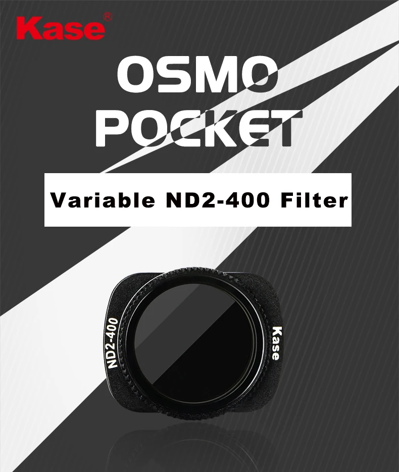 Kase ND2-400 магнитный фильтр для DJI OSMO карманная портативная камера ND VND фильтр нейтральной плотности Оптическое стекло водонепроницаемый