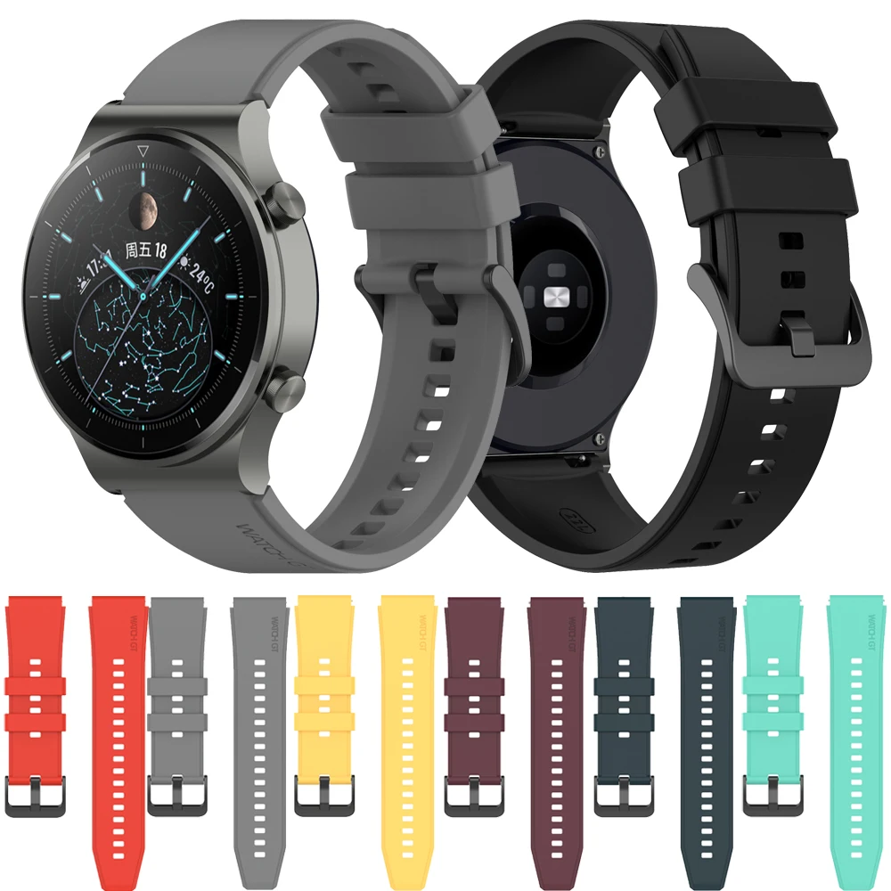 

For Huawei GT2 Pro Band Silicone Strap For Huawei GT2 Pro Watchband Sport For huawei watch GT 2 Pro 46mm Bracelet Wristband 22mm