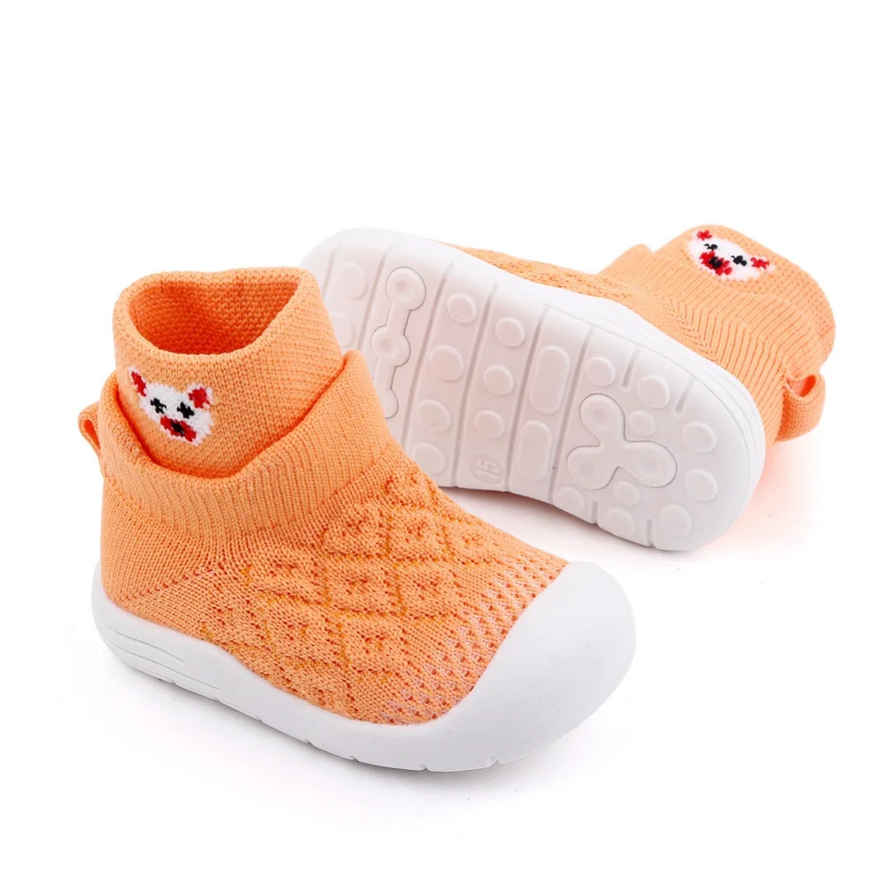 Zapatos de calcet&iacute;n antideslizantes para beb&eacute;, zapatillas transpirables de suela suave para ni&ntilde;a y ni&ntilde;o, zapatos informales para ni&ntilde;o-4