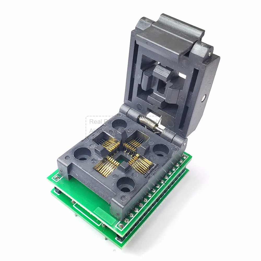 Программатор TQFP32 QFP32 к DIP32 адаптер встроенные схемы для сиденья 0 8 контактов -