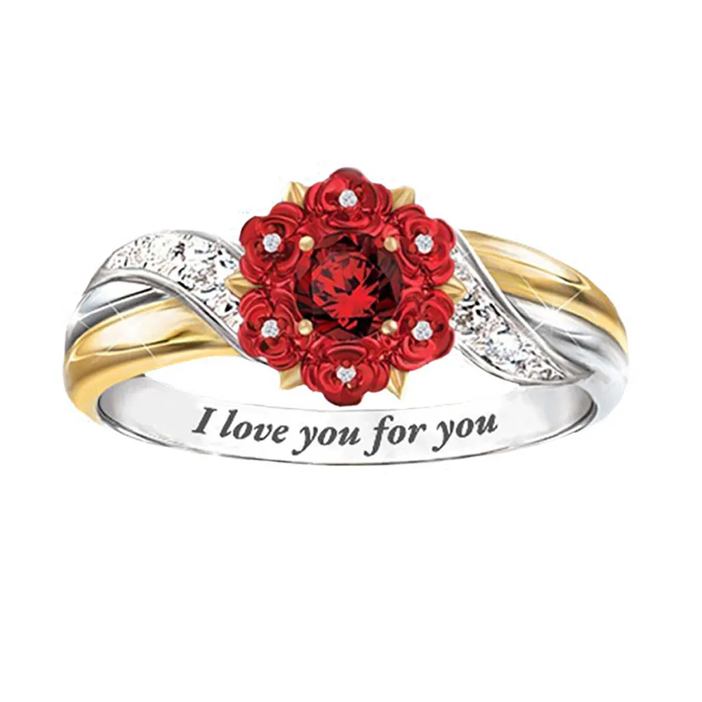 Женское Обручальное кольцо с регулируемыми цветами размеры 6-10 | Украшения и