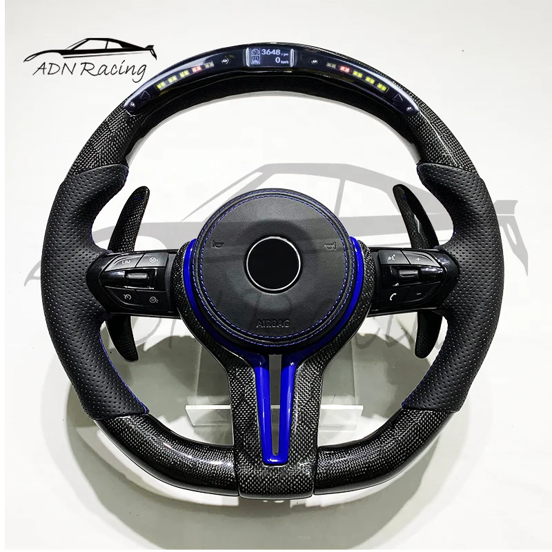 Скидка Накладка на руль из углеродного волокна для BMW F80 M3 F82 M4 F10 M5 F06 F12 F13 M6 F15 X5M F16 X6M