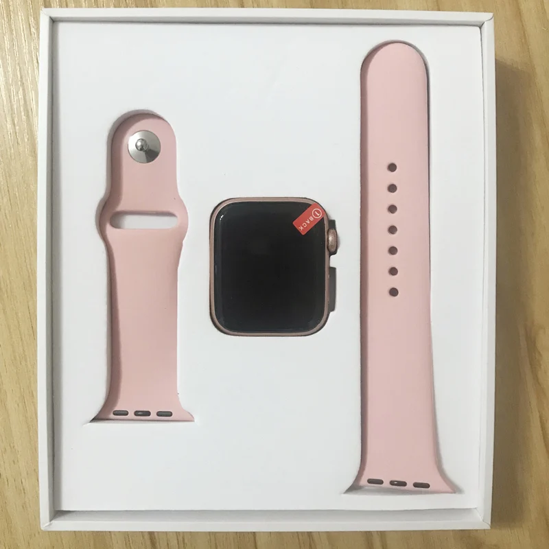 Rose golden IWO8+ наушники/набор часы Smartwatch IWO 8 MTK2502 44 мм чехол для часов серия 4 ответ на вызов Smartwatch Поддержка SMS синхрониза VS IWO 5 6 7 - Цвет: Rose golden