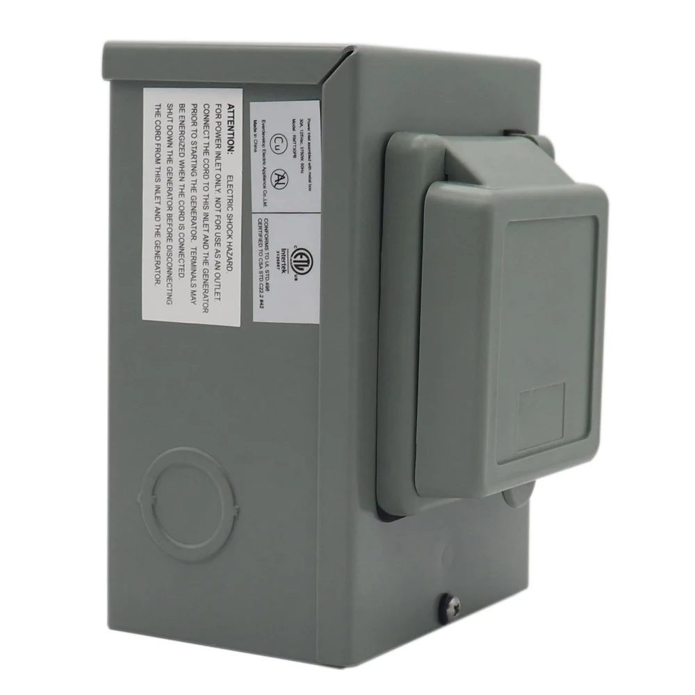 

Погодозащищенный блок питания на входе, 125 В/250 В, 30 А, наружное использование, поворотная крышка для RV, розетка питания для 3-зубчатого шнура г...