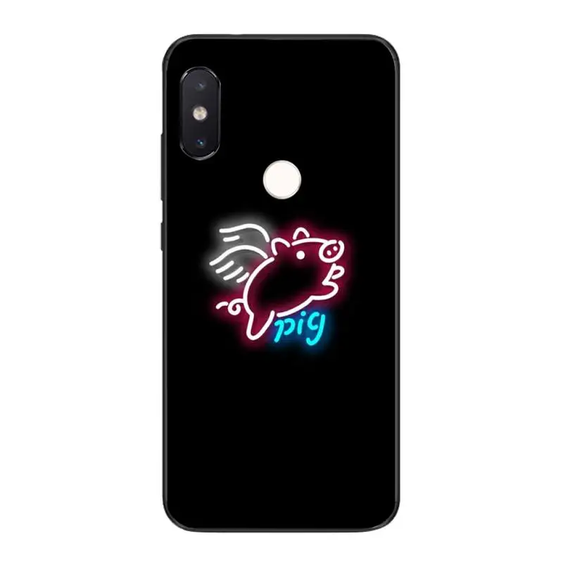 FHNBLJ неоновые гамбургер Bling милый чехол для телефона Xiaomi Mi8 Большие размеры 9 10 9T 5 6