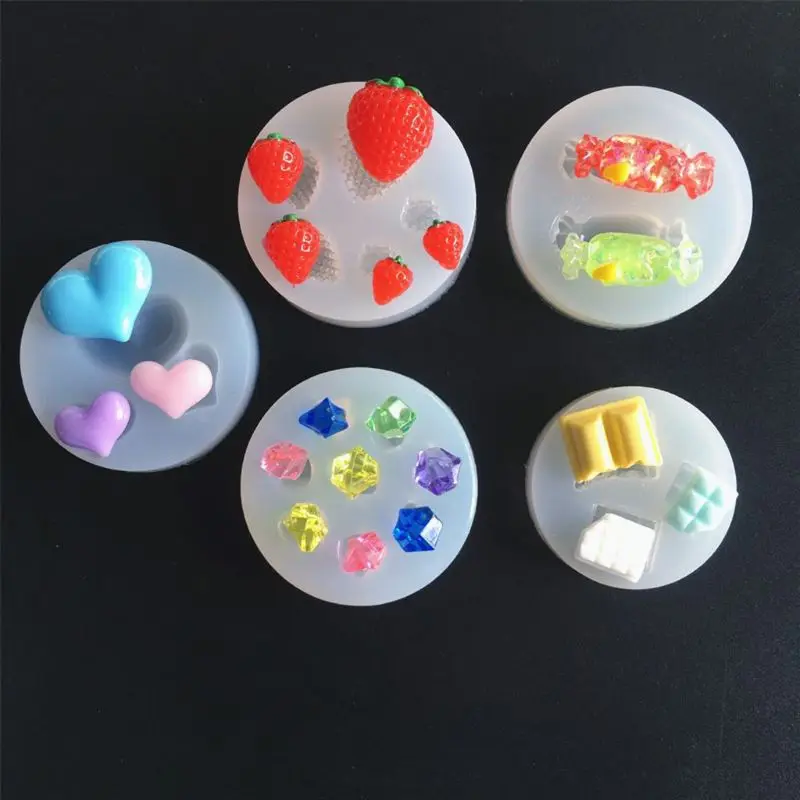 Эпоксидная смола ручной работы форма медвежонок конфет сердце цветок облако