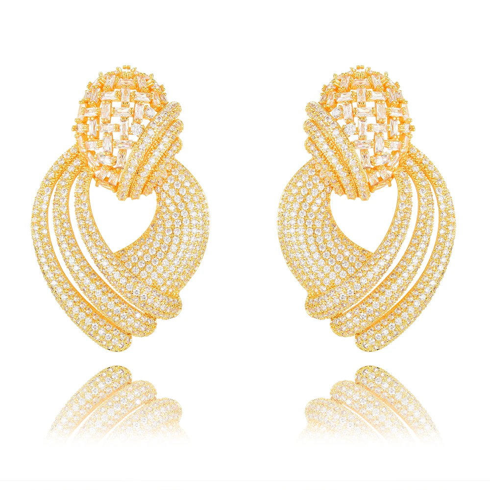 SisCathy роскошные разноцветные циркониевые геометрические Висячие серьги