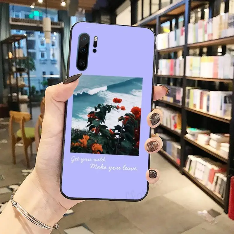 

Sunflower flower stamp Phone Case For huawei p30 p40 p20 lite pro p smart 2019 2020 nova 6 7 se pro 5t coque