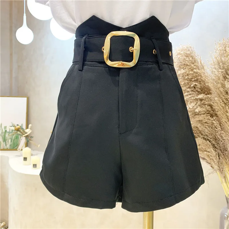 

New Women's Clothing Summer 2021 Fashion High waist thin A-line casual Suit Shorts Wide leg pants Blazer Shorts