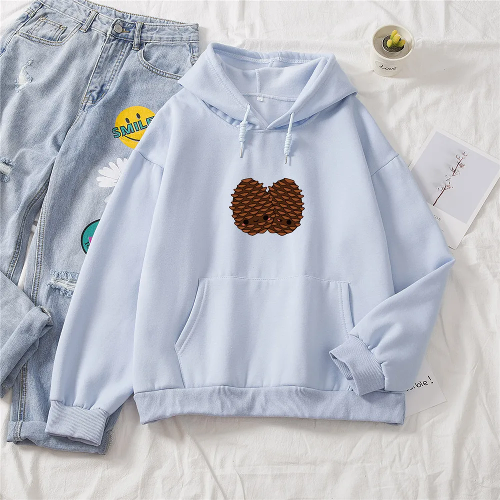 Cartoon Print Hoodie Oversized Clothes Harajuku Women Streetwear Hipster Kawaii Sweetshirt Plus Size Ulzzang Clothing Aesthetic