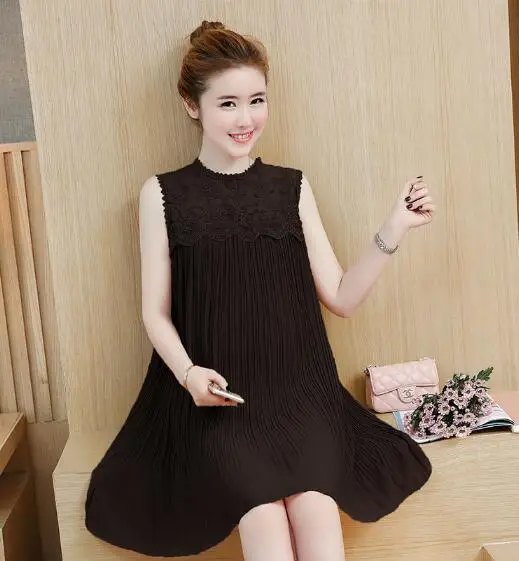 

Sleeveless Lace Pregnancy Dress Maternity Dresses For Pregnant Women Clothes Maternity Vestidos Pregnant Dress Summer Clothing