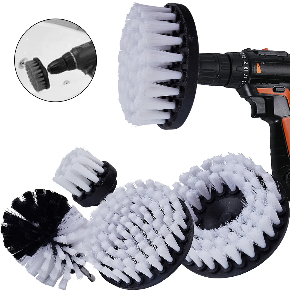

3/4/5Pcs Drill Power Scrub Clean Brush For Leather Plastic Wooden Furniture Car Interiors Cleaning Power Scrub 2/3.5/4/5inch