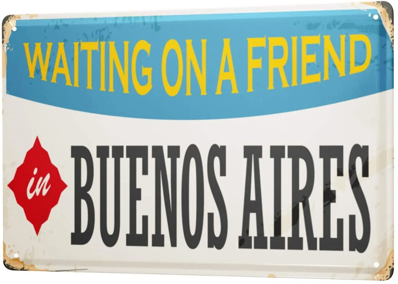 

С 2004 года, оловянный знак, город страсть, Буэнос-Айрес, Аргентина