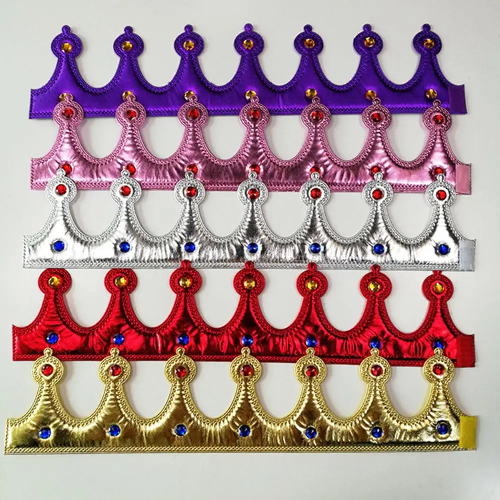 1 шт. Королевская корона на Хэллоуин Яркие Блестки Ткань для детской вечевечерние