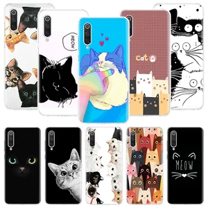 Imported Cat Cute Kitten Cartoon Phone Case For Xiaomi Poco X3 Nfc F3 M3 F1 Mi Note 10 11 Lite 11T Pro 9 8 CC
