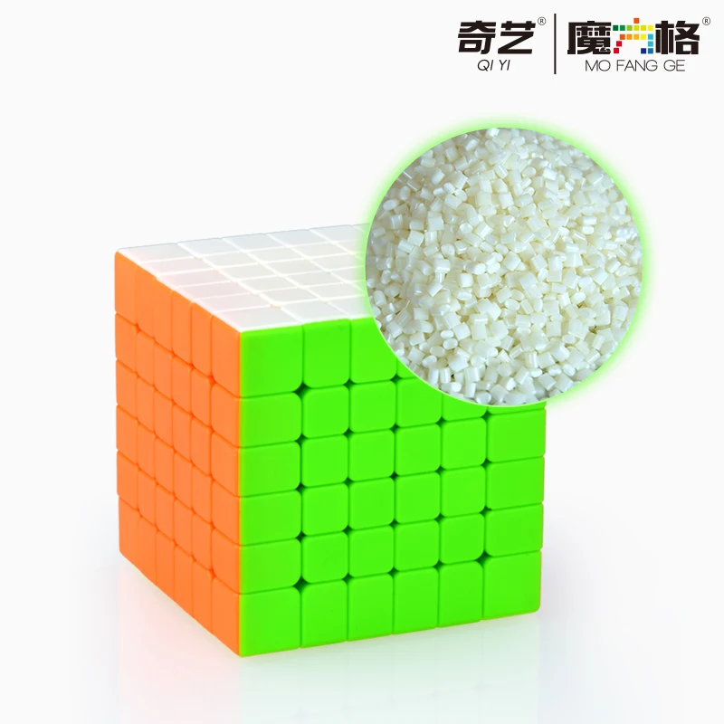 Qiyi 6x6x6 Qifan S2 W Magic Cube QiXing 7x7x7 Speed Stickerless куб пазл игрушки для начинающих детей |