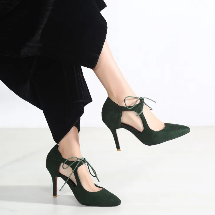 Сандалии женские на высоком каблуке туфли лодочки заостренный носок большой